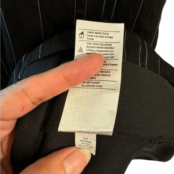 Vince Drapey Stripe Shirt Dress Plus Size XXL Maxi Black Sheer Lagenlook Chic - Picture 8 of 12